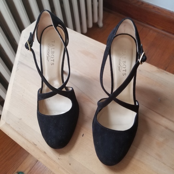Talbots Shoes - Suede strappy heels, EUC!